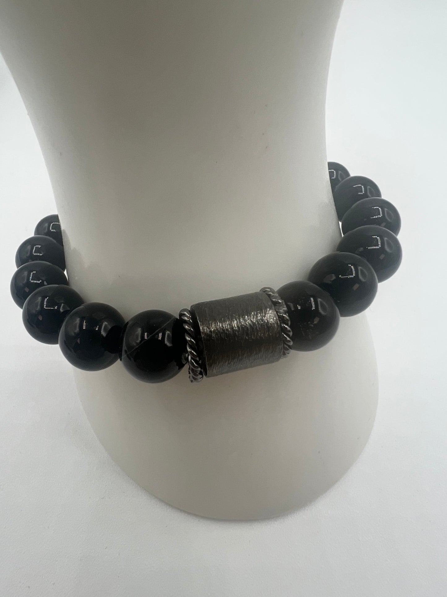 Men's Spirituall Gemstone Bracelet/ Onyx