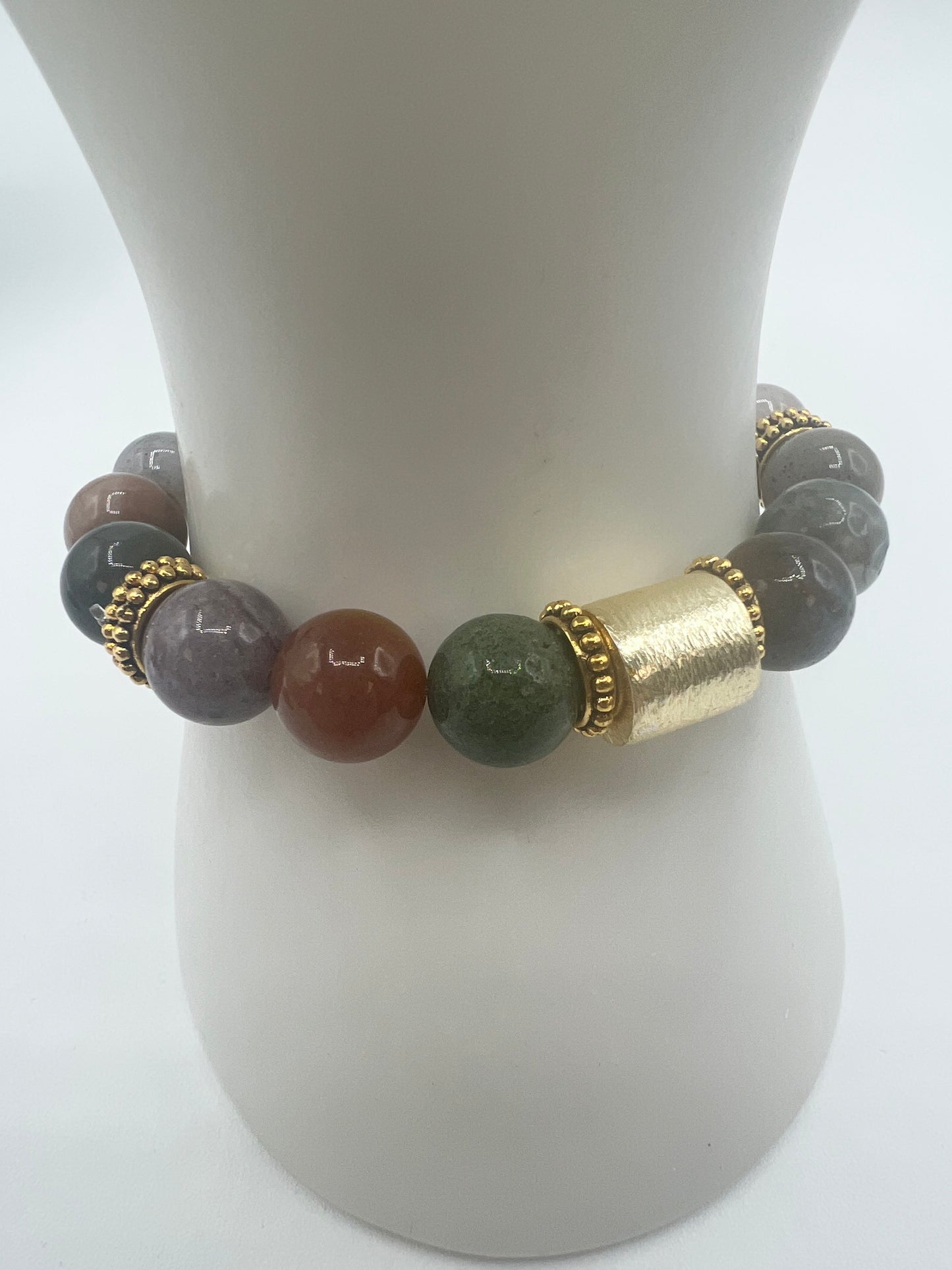 Gemstone Bracelet/ Indian Agate