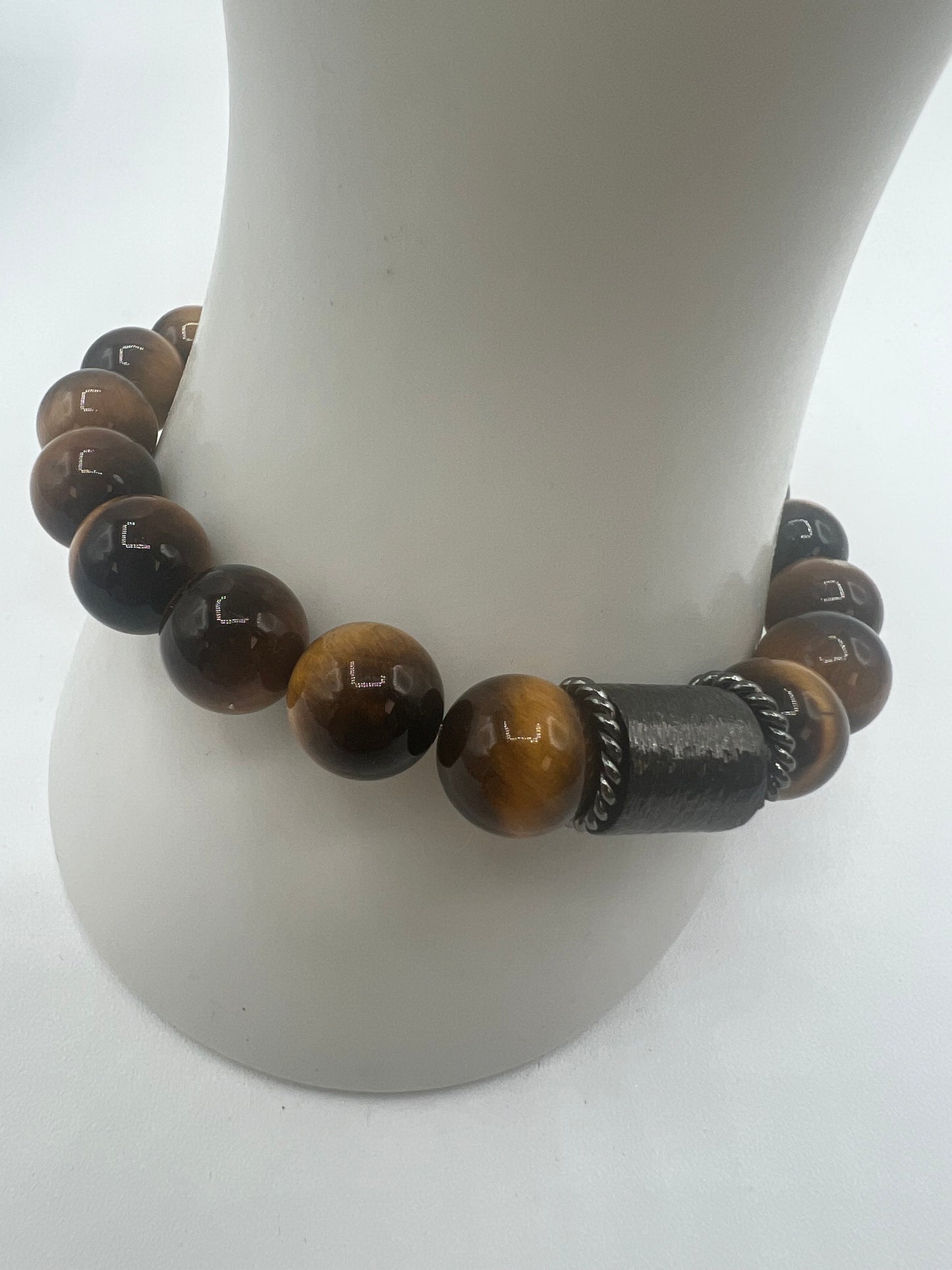 Men's Spiritual Gemstone Bracelet/ Tigers Eye