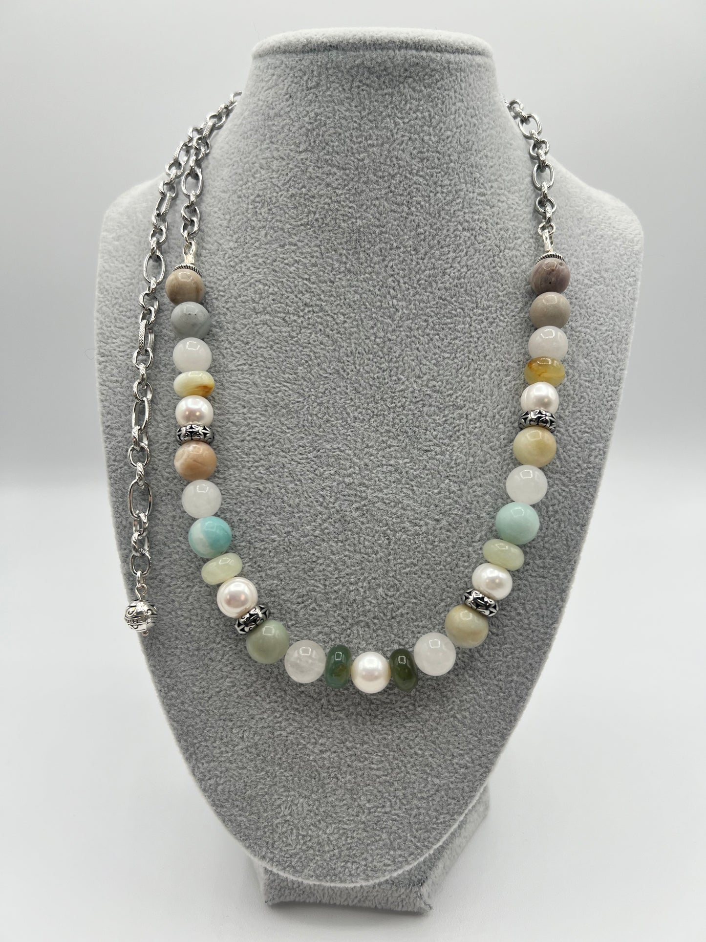 The Adjustable Necklace/ Amazonite