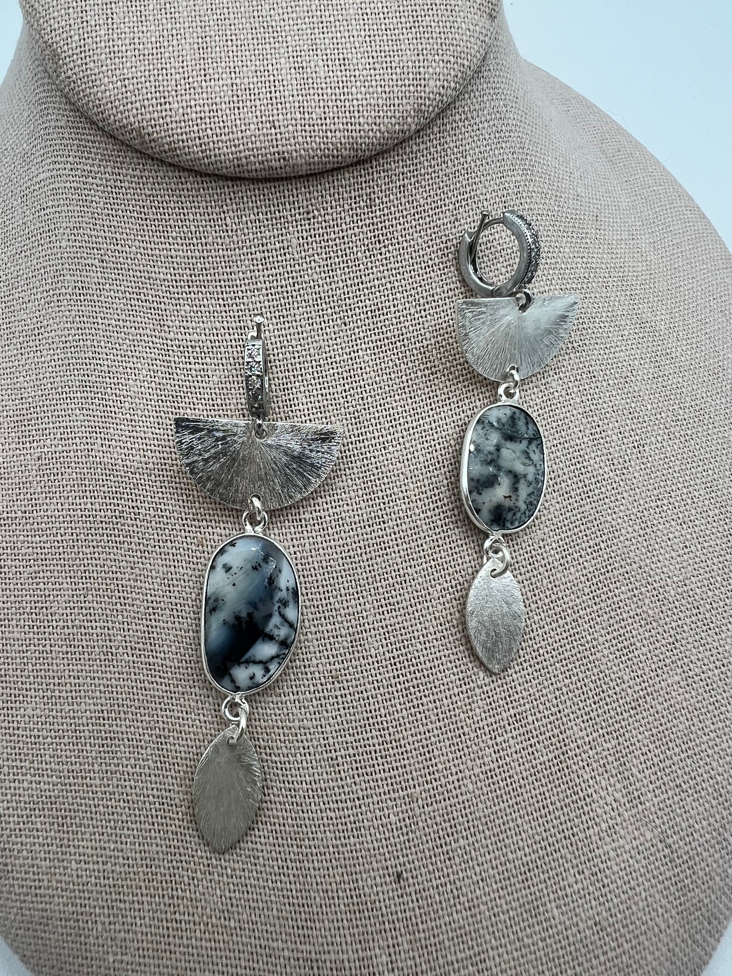 Gemstone Earrings Dendrite