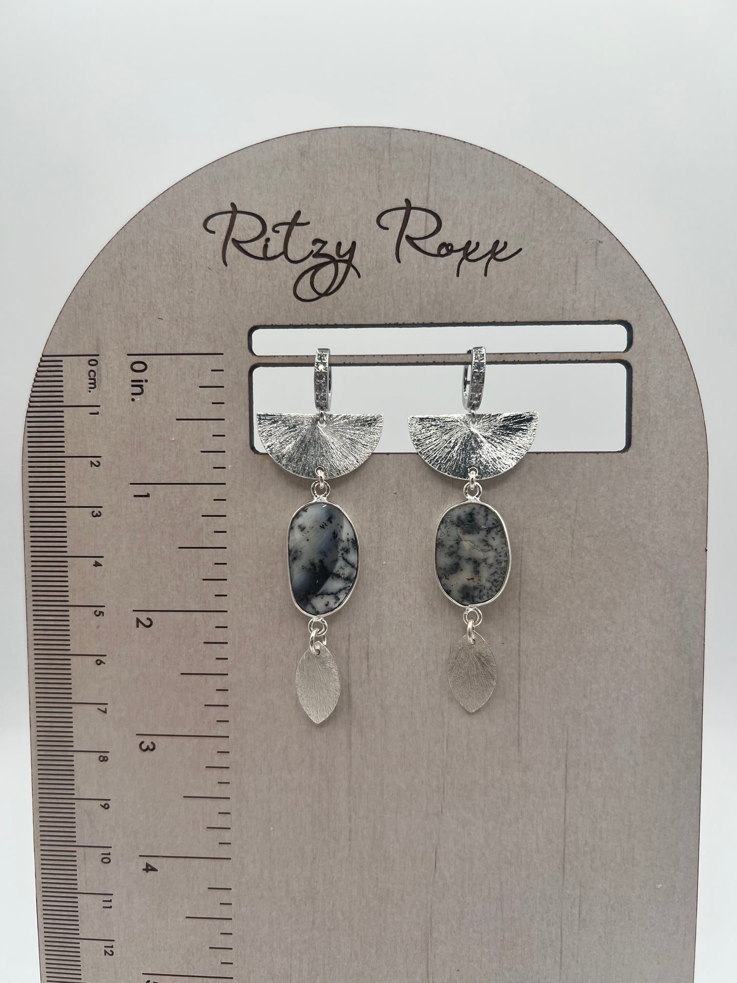 Gemstone Earrings Dendrite